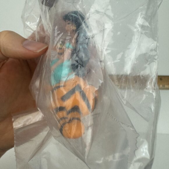 Sealed Vtg 90s Disney Jasmine Tiger Rajah Aladdin Mattel Cake Topper Palm Tree - Picture 8 of 12